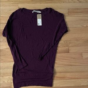 Michael Stars Deep Purple Long Sleeve Top